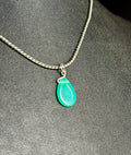 *URANIUM GLASS* bead pendant necklace