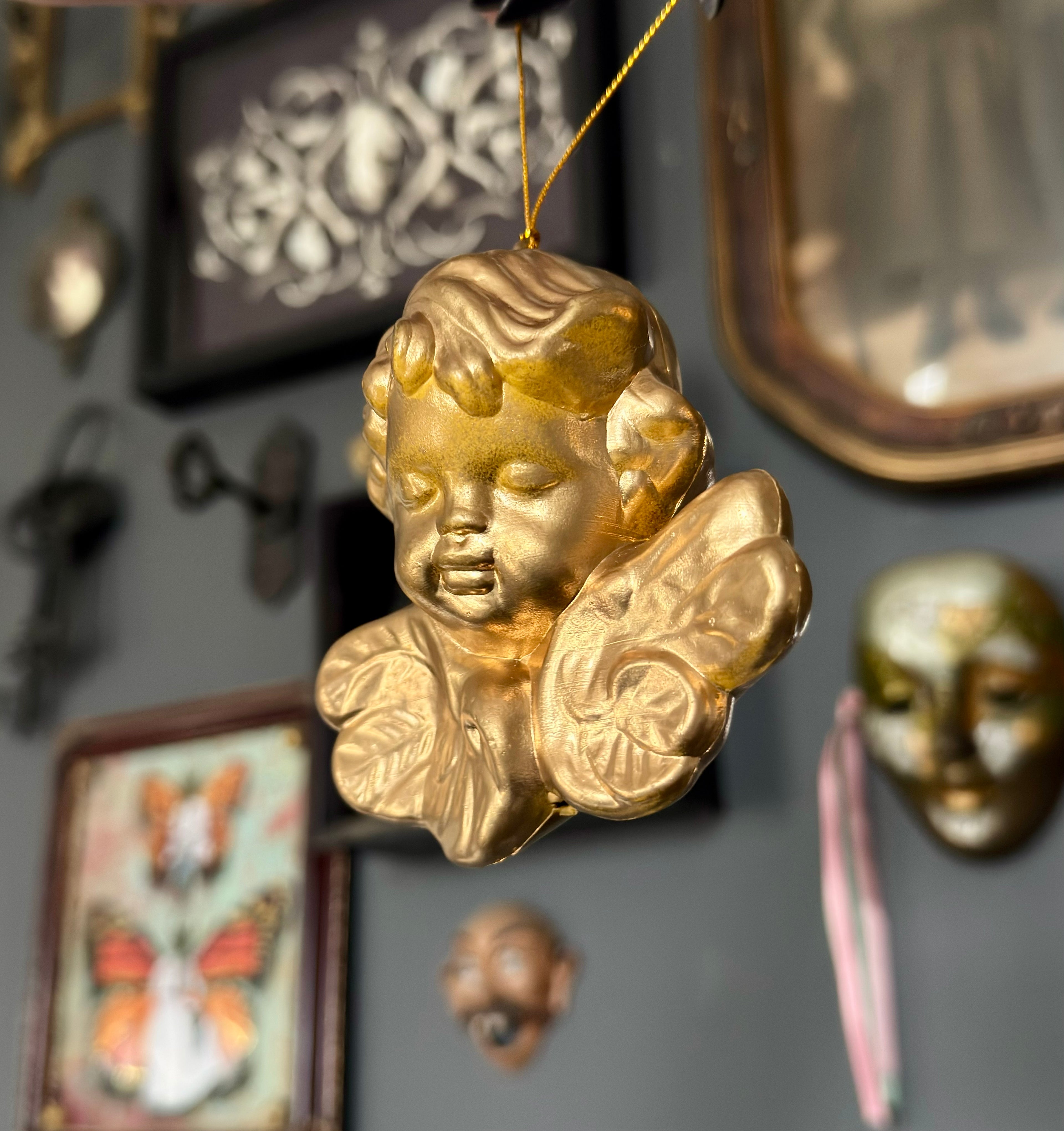 Vintage Style Cherub Ornament
