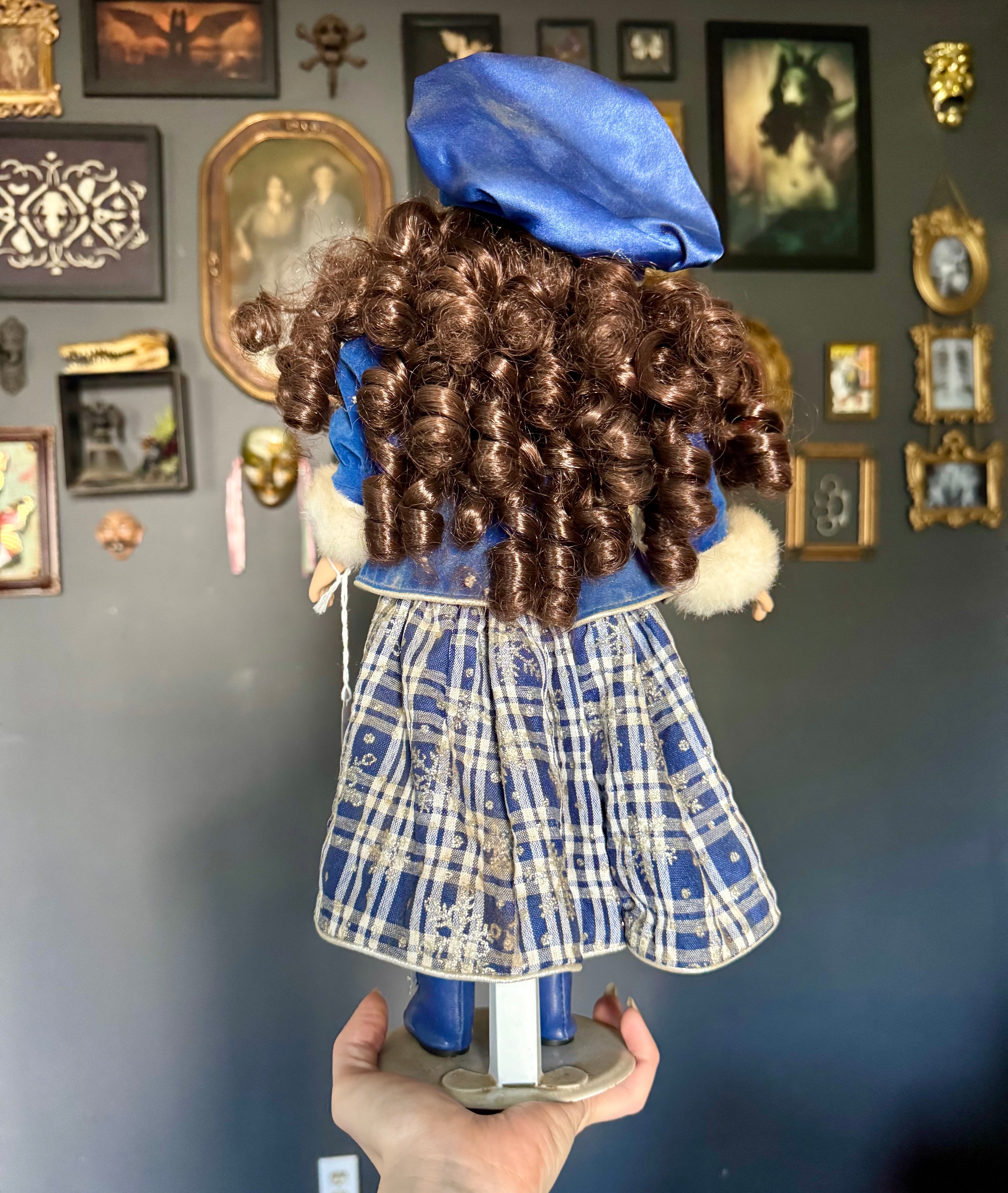 Fox Skull Porcelain Doll