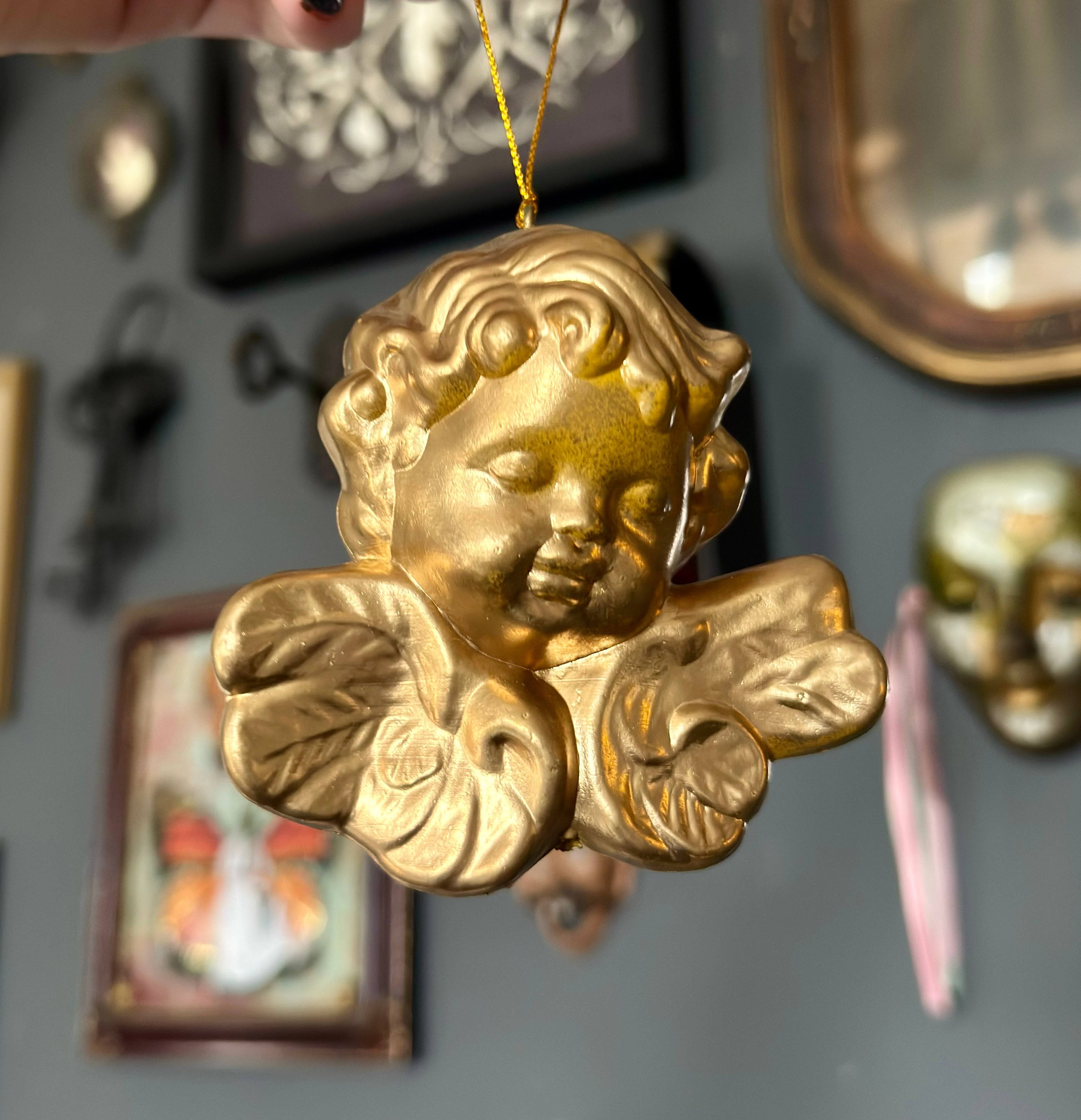Vintage Style Cherub Ornament